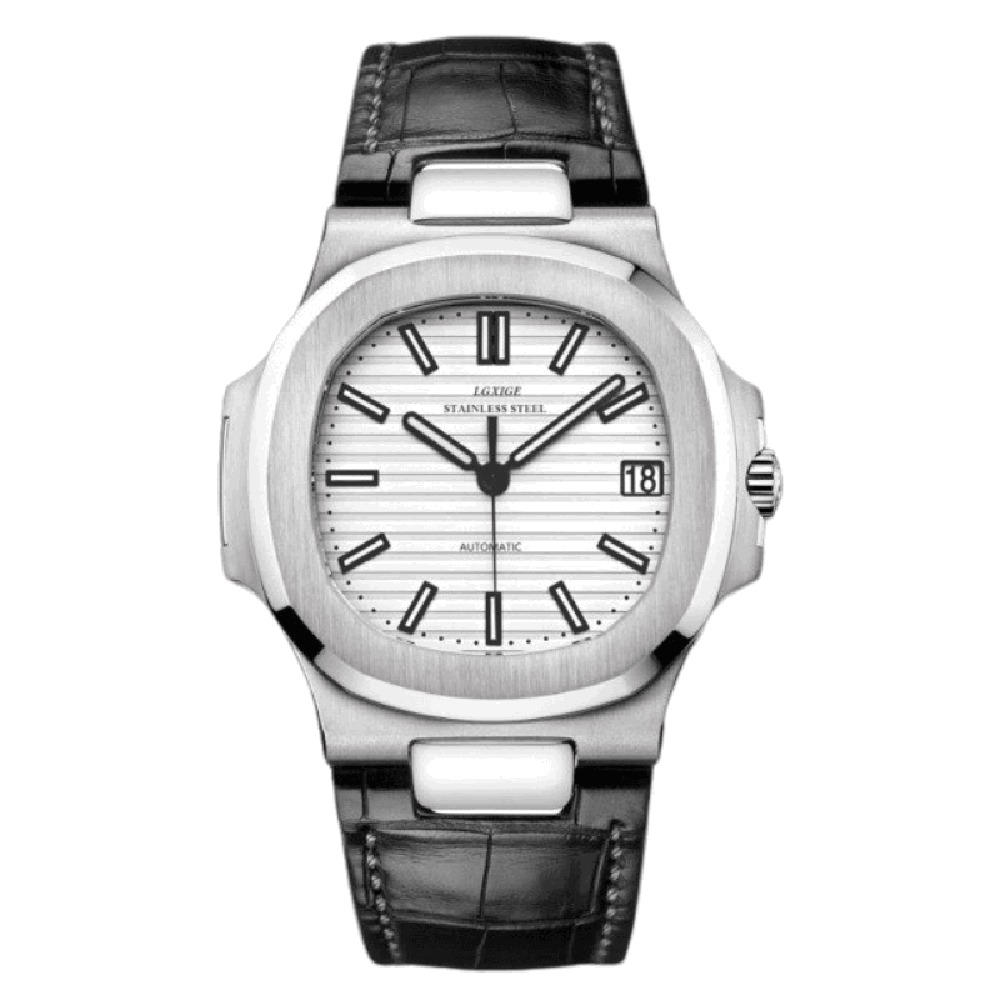 LGXIGE 41mm Automatic Integrated Stainless Steel Watch – Sapphire Crystal, 316L Steel-LGXIGE-Viva Timepiece