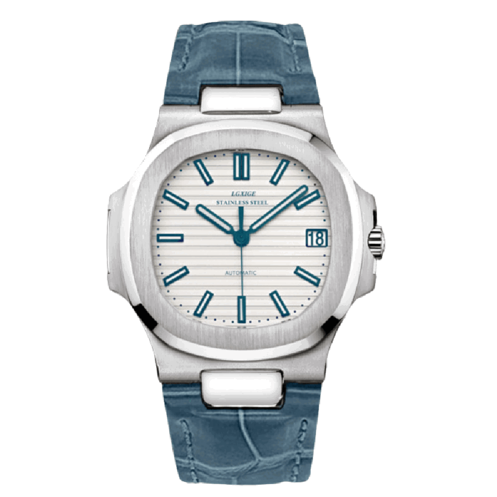LGXIGE 41mm Automatic Integrated Stainless Steel Watch – Sapphire Crystal, 316L Steel-LGXIGE-Viva Timepiece