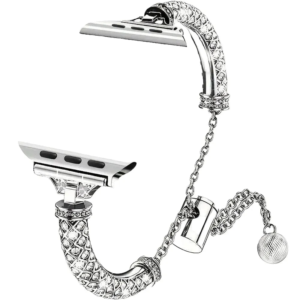 Luxury Rhinestone Bling Bangle Band Compatible with Apple Watch 38–41mm