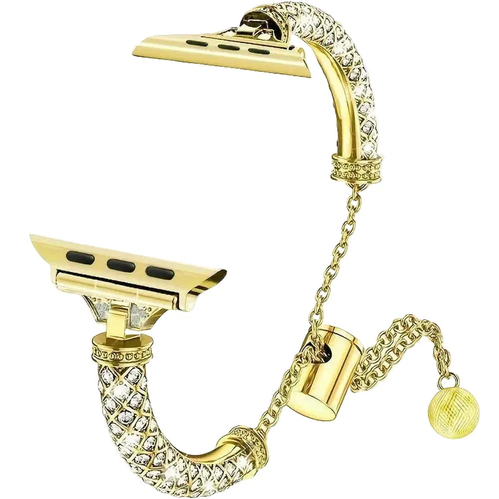 Luxury Rhinestone Bling Bangle Band Compatible with Apple Watch 38–41mm