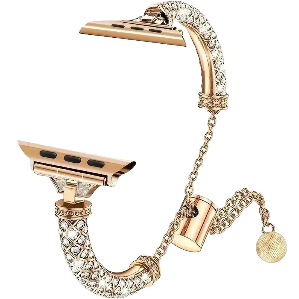 Luxury Rhinestone Bling Bangle Band Compatible with Apple Watch 38–41mm