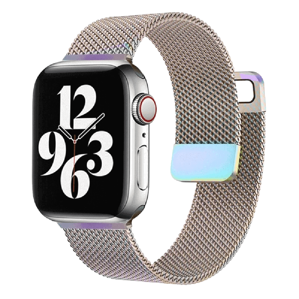 Magnetic Milanese Mesh Loop Strap Compatible with Apple Watch 38mm–49mm