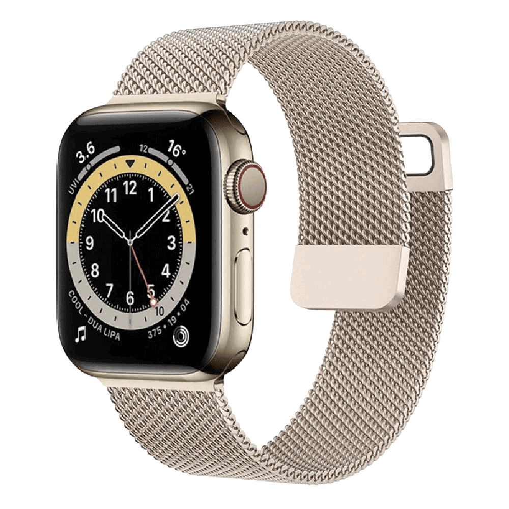 Magnetic Milanese Mesh Loop Strap Compatible with Apple Watch 38mm–49mm
