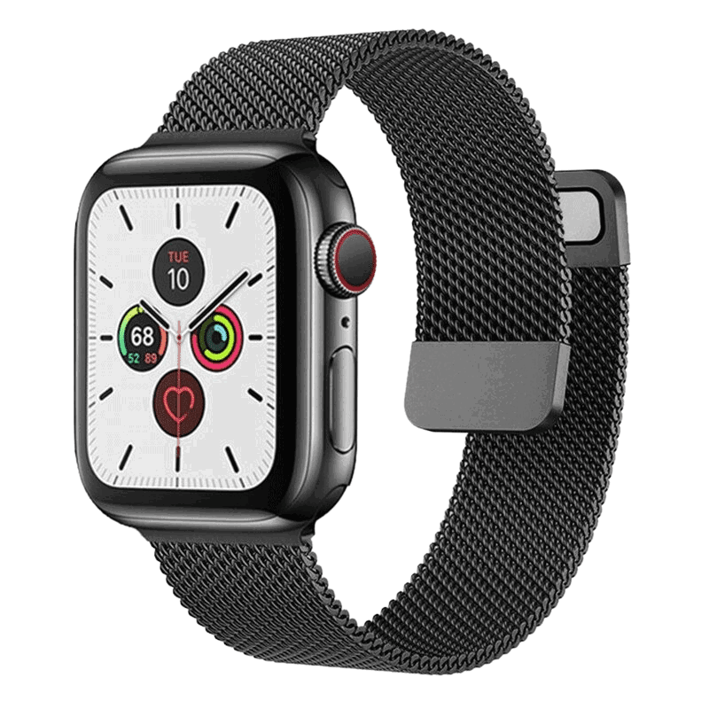 Mesh Style Magnetic Loop Milanese Apple Watch Bands Black - Viva Timepiece | Viva Timepiece