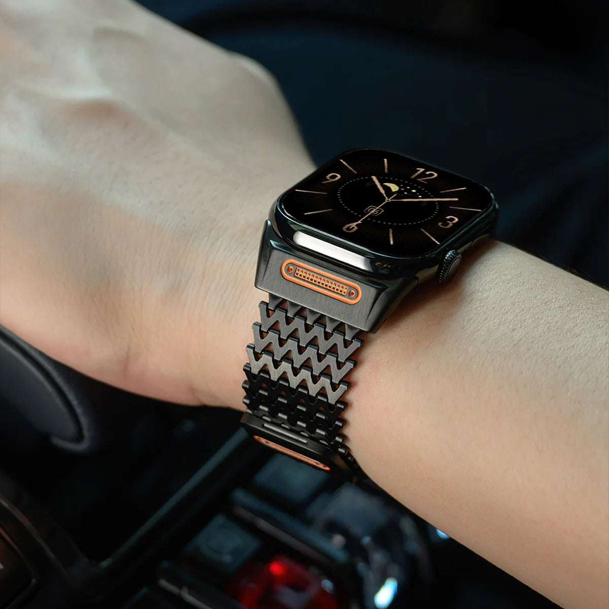 Milanese Magnetic Stainless Steel Band Compatible with Apple Watch-Tivra-Viva Timepiece