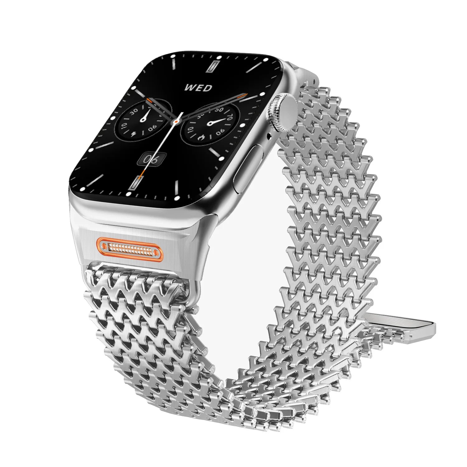 Milanese Magnetic Stainless Steel Band Compatible with Apple Watch-Tivra-Viva Timepiece