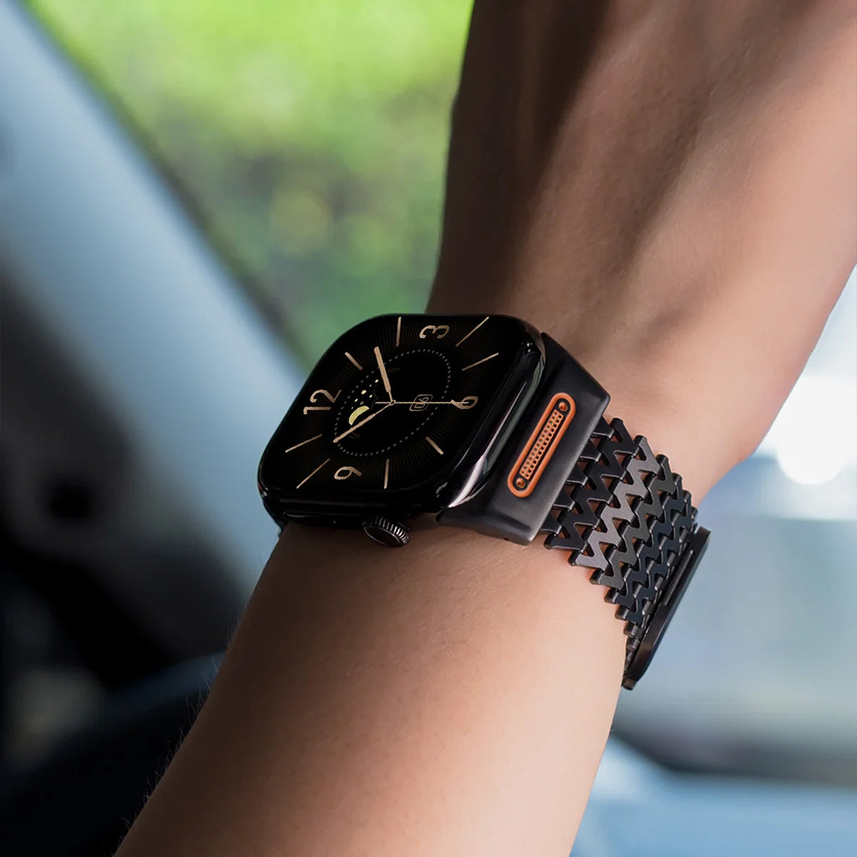 Milanese Magnetic Stainless Steel Band Compatible with Apple Watch-Tivra-Viva Timepiece