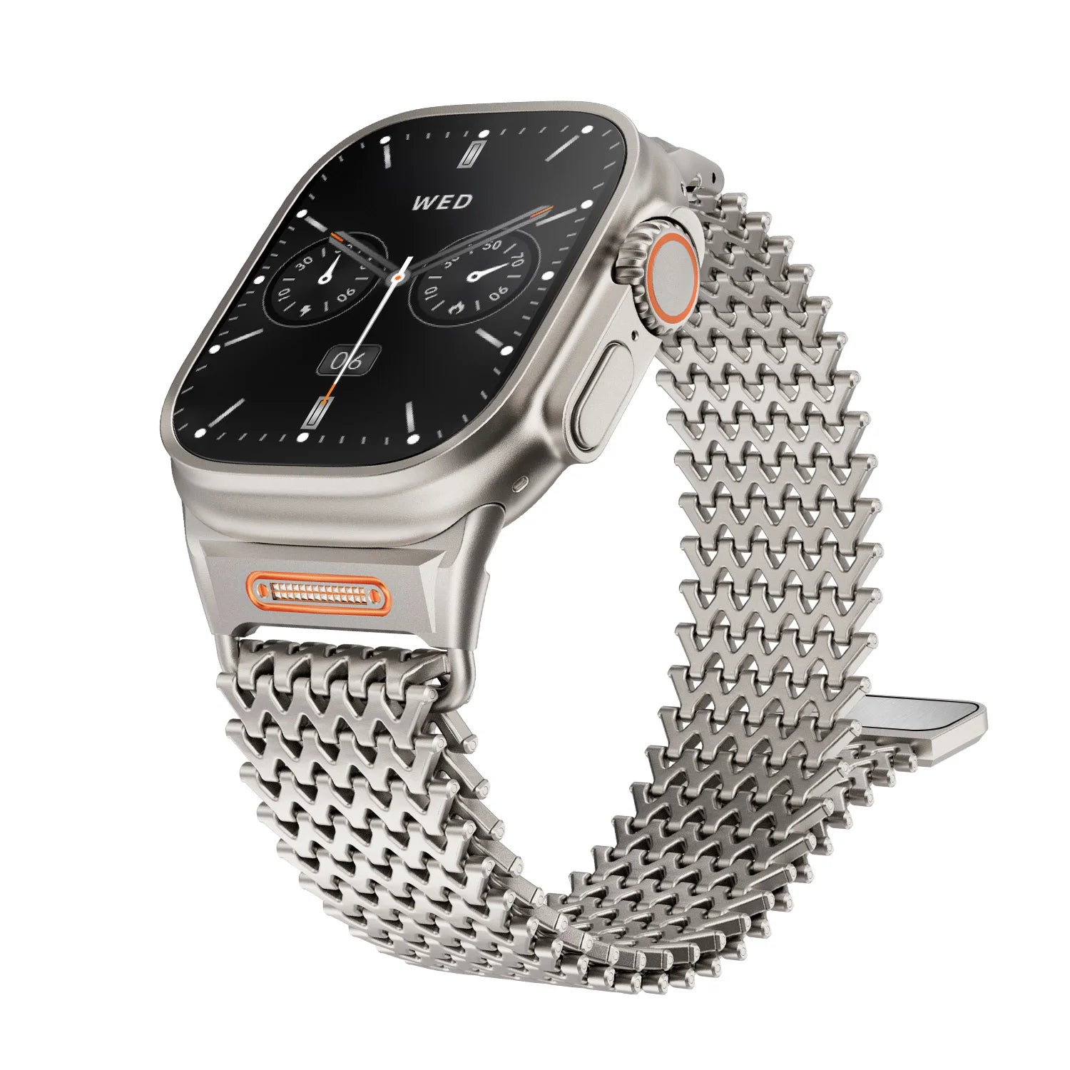 Milanese Magnetic Stainless Steel Band Compatible with Apple Watch