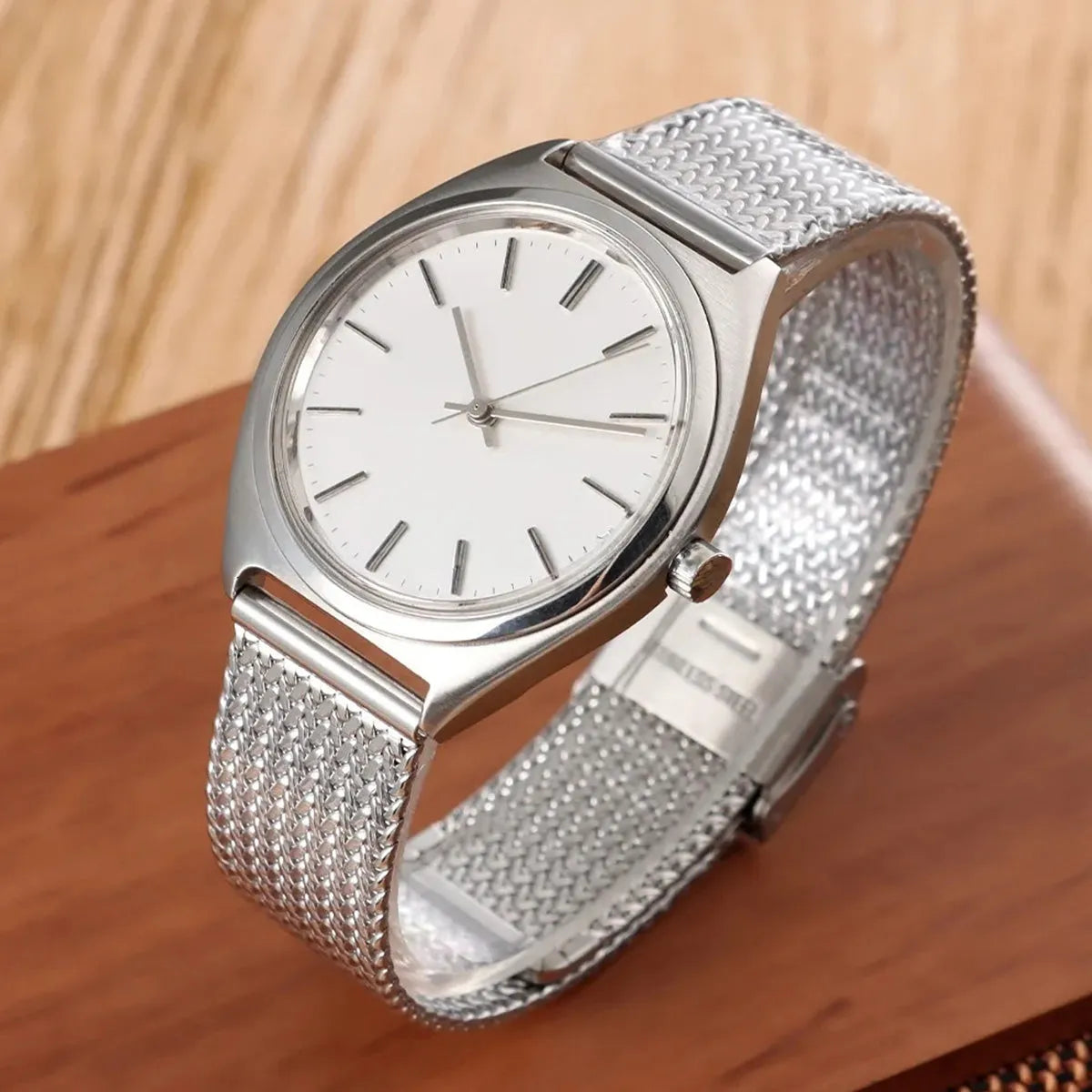 Milanese Mesh Stainless Steel Watch Band 16mm 18mm 20mm – Folding Clasp-Watch Bands-ChronoCraft-Black-16mm-Viva Timepiece
