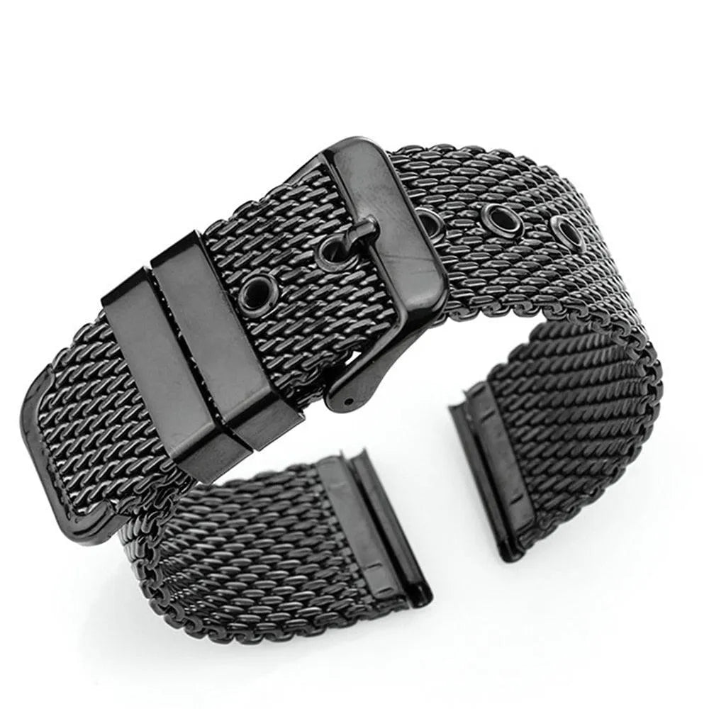 Milanese Stainless Steel Mesh Strap – Ultra Thin Pin Buckle Band-VivaStraps-Viva Timepiece