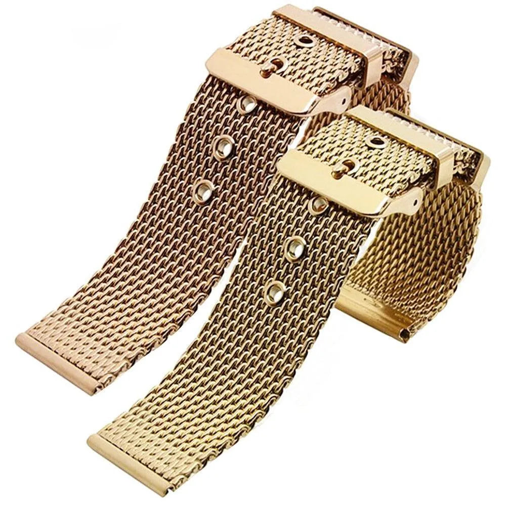 Milanese Stainless Steel Mesh Strap – Ultra Thin Pin Buckle Band-VivaStraps-Viva Timepiece