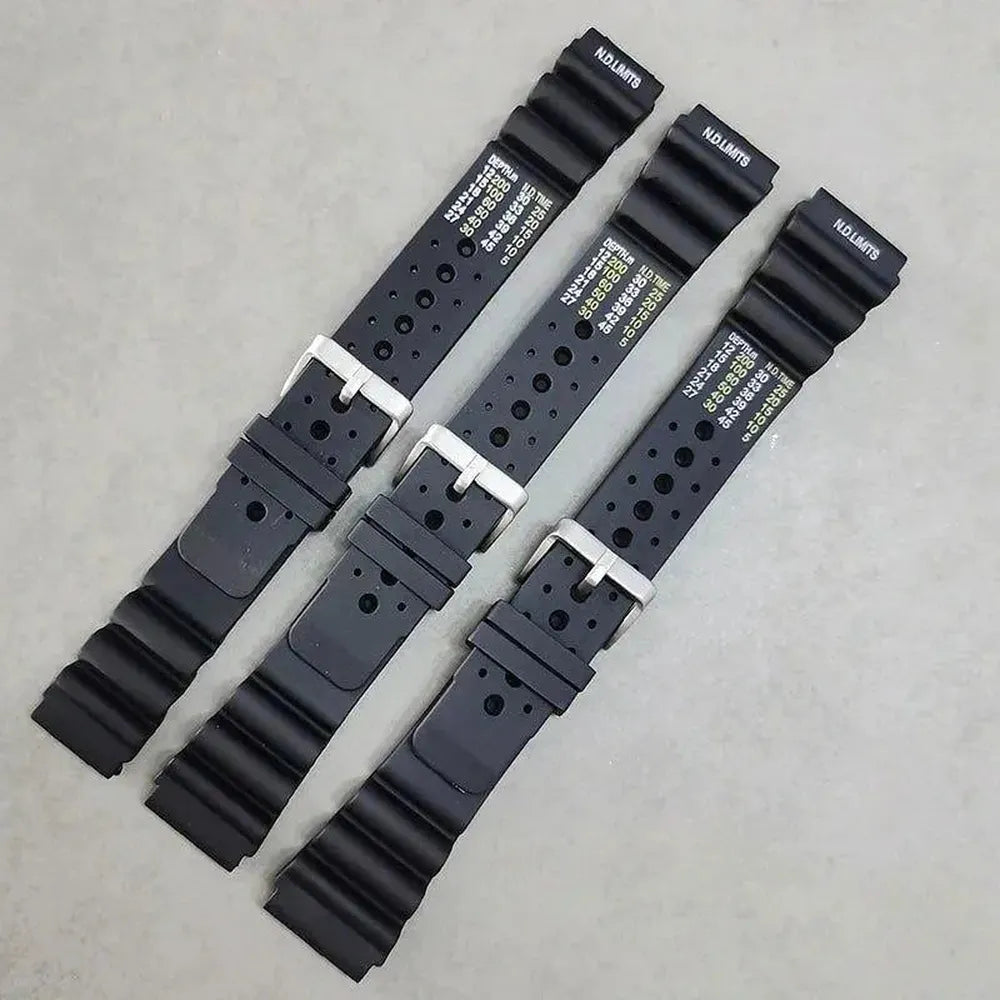 ND-Style Diver Rubber Watch Strap – 20mm / 22mm / 24mm-VivaStraps-Viva Timepiece