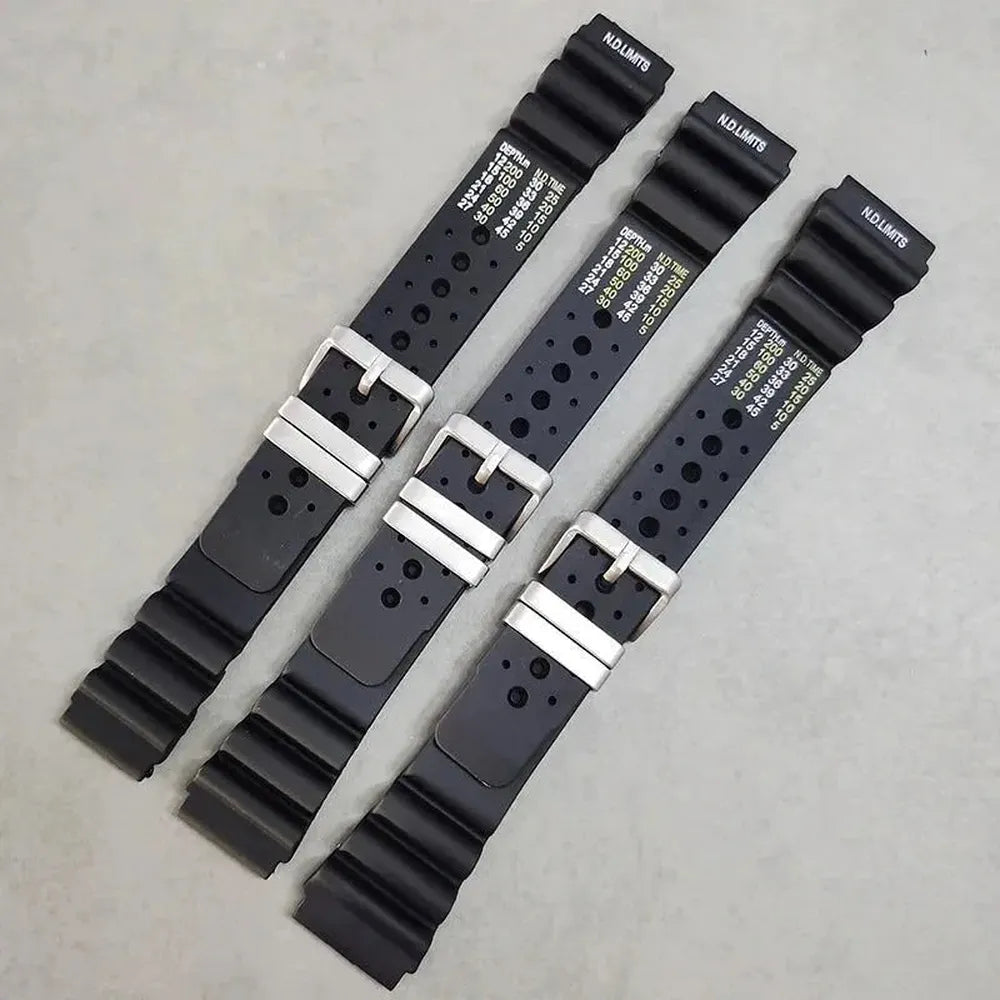 ND-Style Diver Rubber Watch Strap – 20mm / 22mm / 24mm-VivaStraps-Viva Timepiece