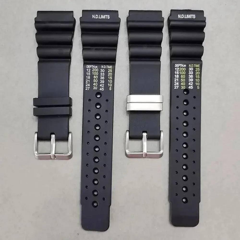 ND-Style Diver Rubber Watch Strap – 20mm / 22mm / 24mm-VivaStraps-Viva Timepiece