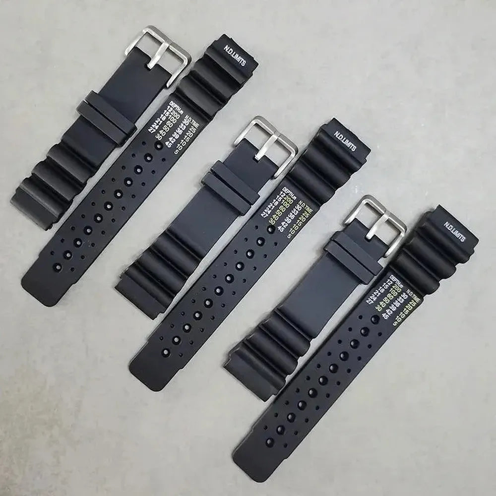 ND-Style Diver Rubber Watch Strap – 20mm / 22mm / 24mm-VivaStraps-Viva Timepiece