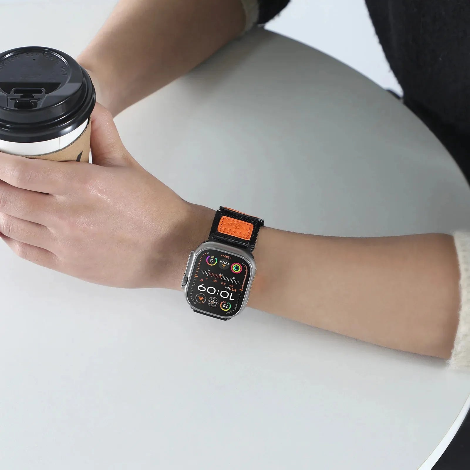 Nylon Alpine Loop Strap Compatible with Apple Watch 42–49mm – USA Flag Edition