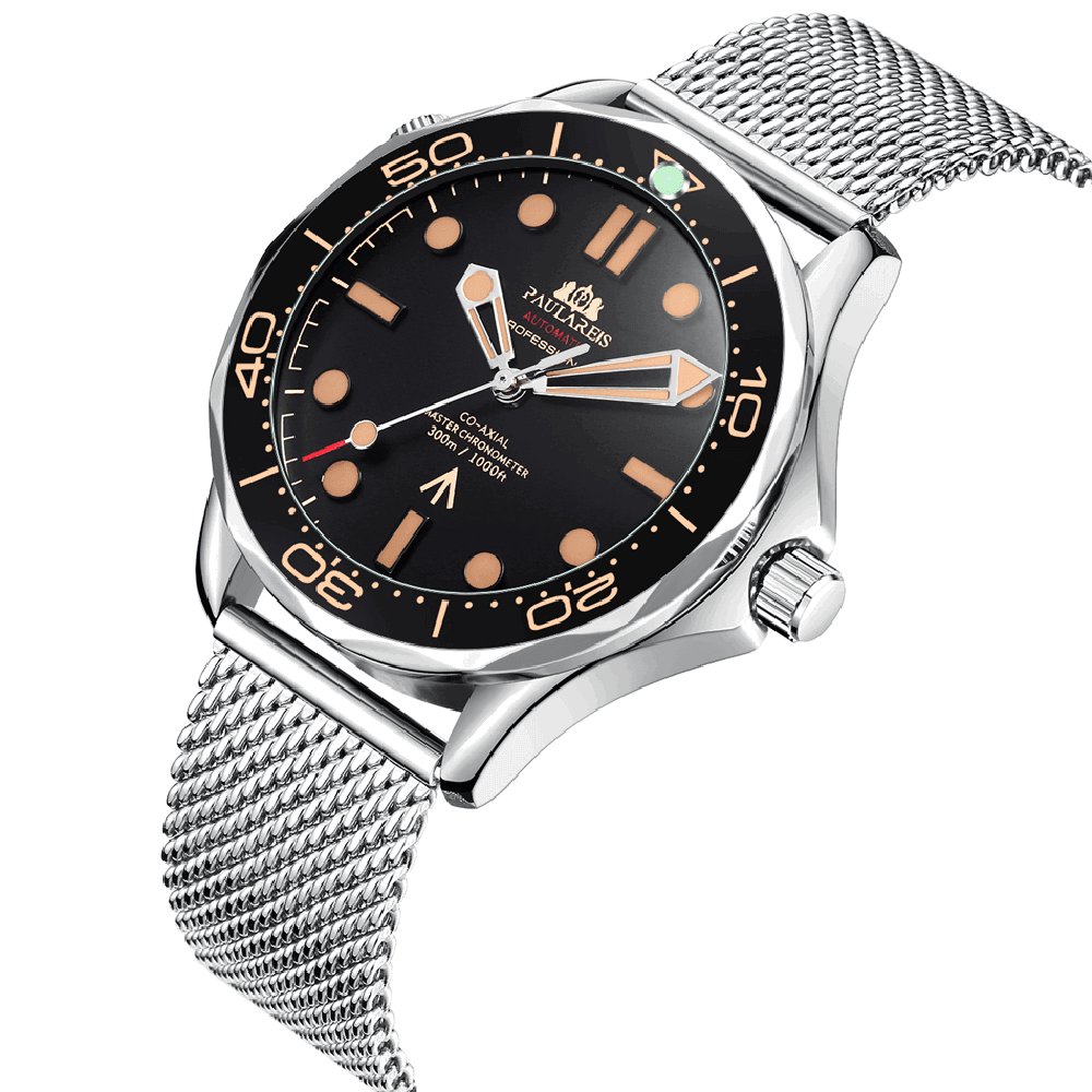 Ocean Diver Automatic Watch – Steel Bracelet 42mm-Paulareis-Viva Timepiece