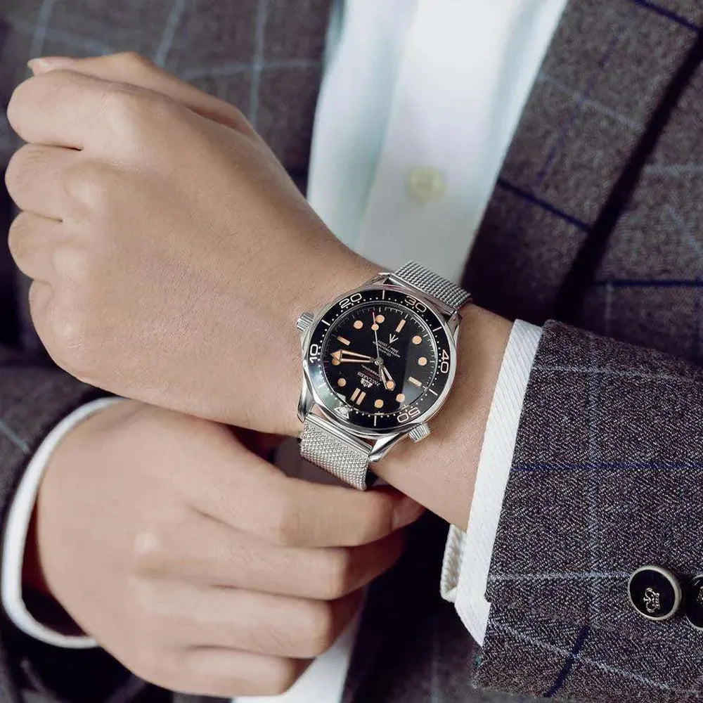 Ocean Diver Automatic Watch – Steel Bracelet 42mm-Paulareis-Viva Timepiece