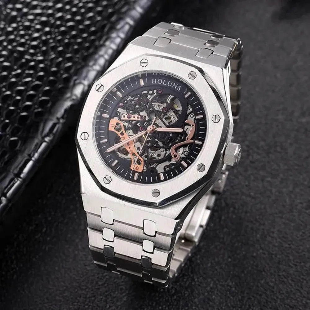 Octa Skeleton Automatic Watch – Openworked 42mm-Holuns-Viva Timepiece