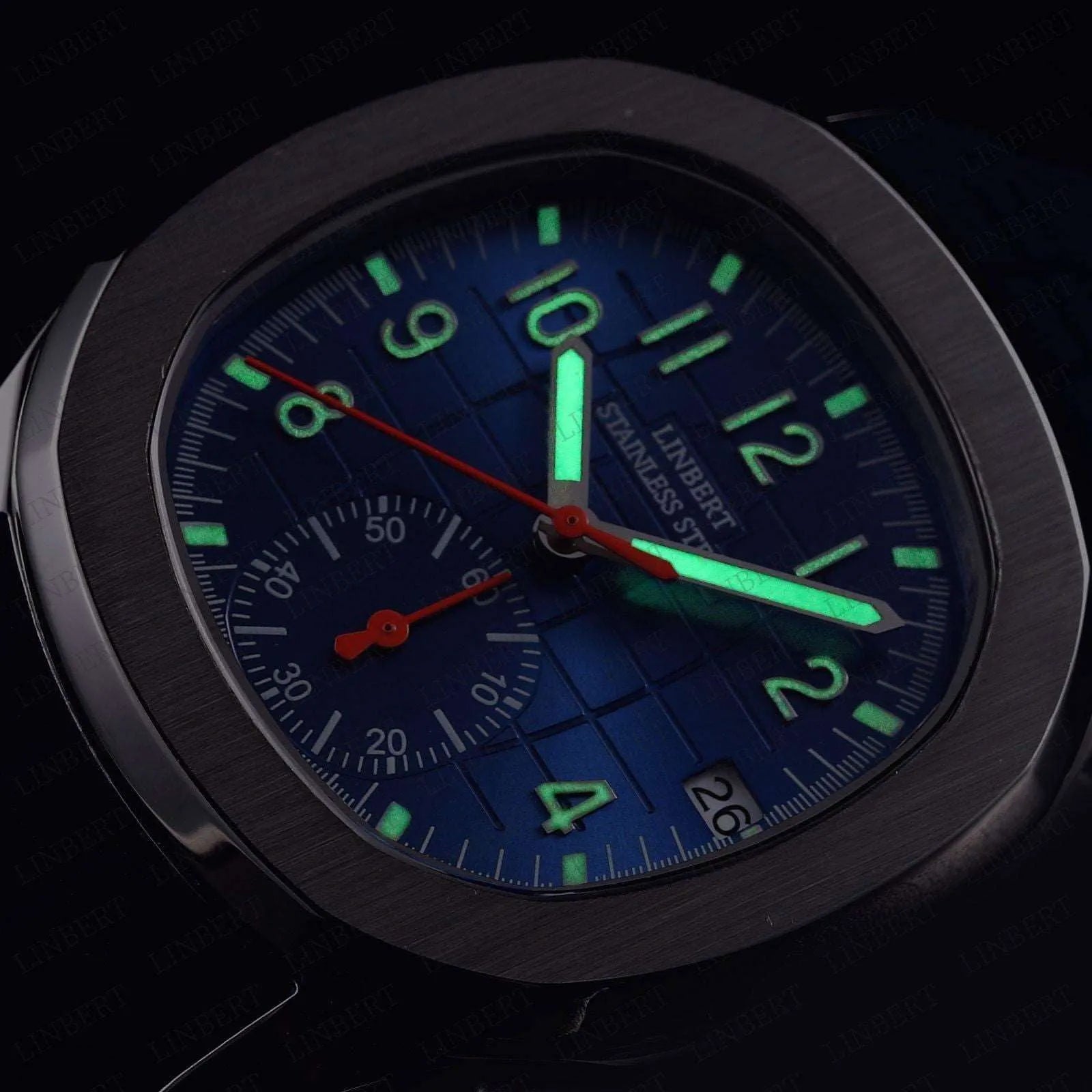 Octa Sport Chronograph Watch – Sapphire Rubber Strap-LINBERT-Viva Timepiece