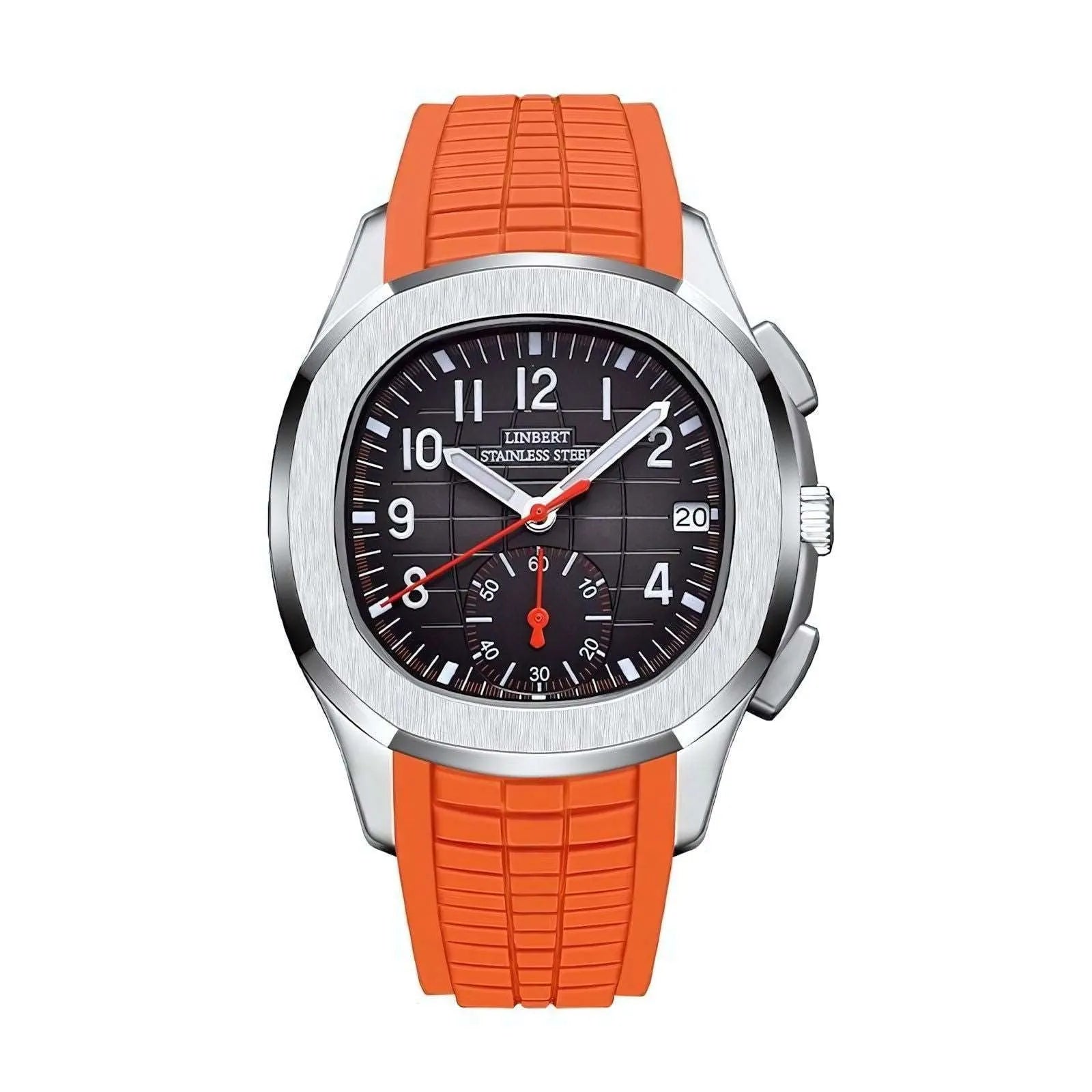 Octa Sport Chronograph Watch – Sapphire Rubber Strap-LINBERT-Viva Timepiece