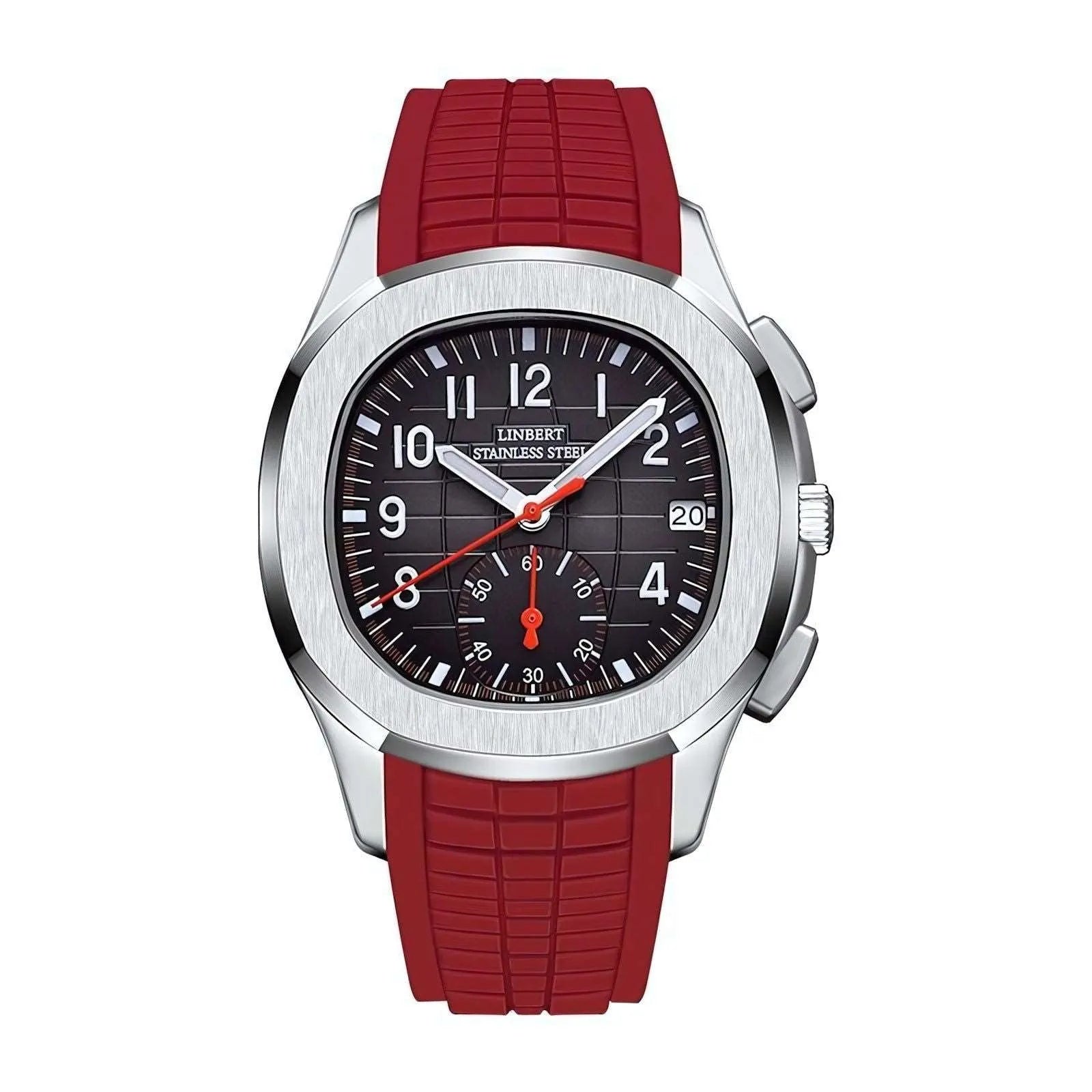 Octa Sport Chronograph Watch – Sapphire Rubber Strap-LINBERT-Viva Timepiece