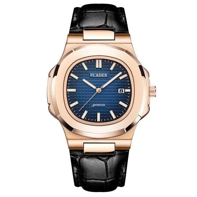 Octa Steel Quartz Watch – Integrated Bracelet 44mm-Pladen-Viva Timepiece