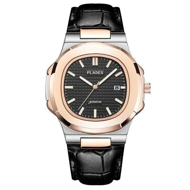 Octa Steel Quartz Watch – Integrated Bracelet 44mm-Pladen-Viva Timepiece