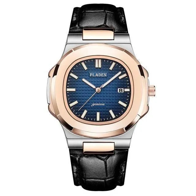 Octa Steel Quartz Watch – Integrated Bracelet 44mm-Pladen-Viva Timepiece