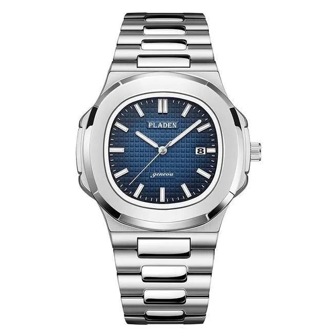 Octa Steel Quartz Watch – Integrated Bracelet 44mm-Pladen-Viva Timepiece