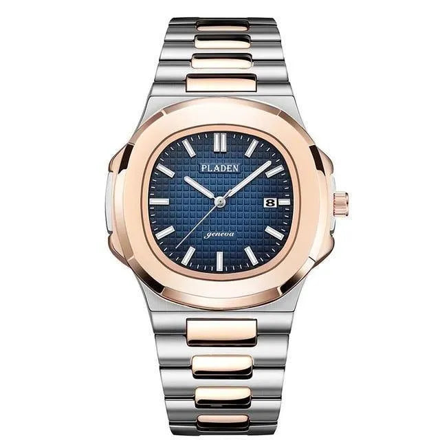 Octa Steel Quartz Watch – Integrated Bracelet 44mm-Pladen-Viva Timepiece