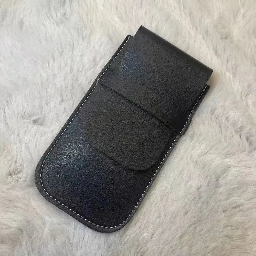PU Leather Single Slot Travel Watch Pouch with Loose-Edge Stitching