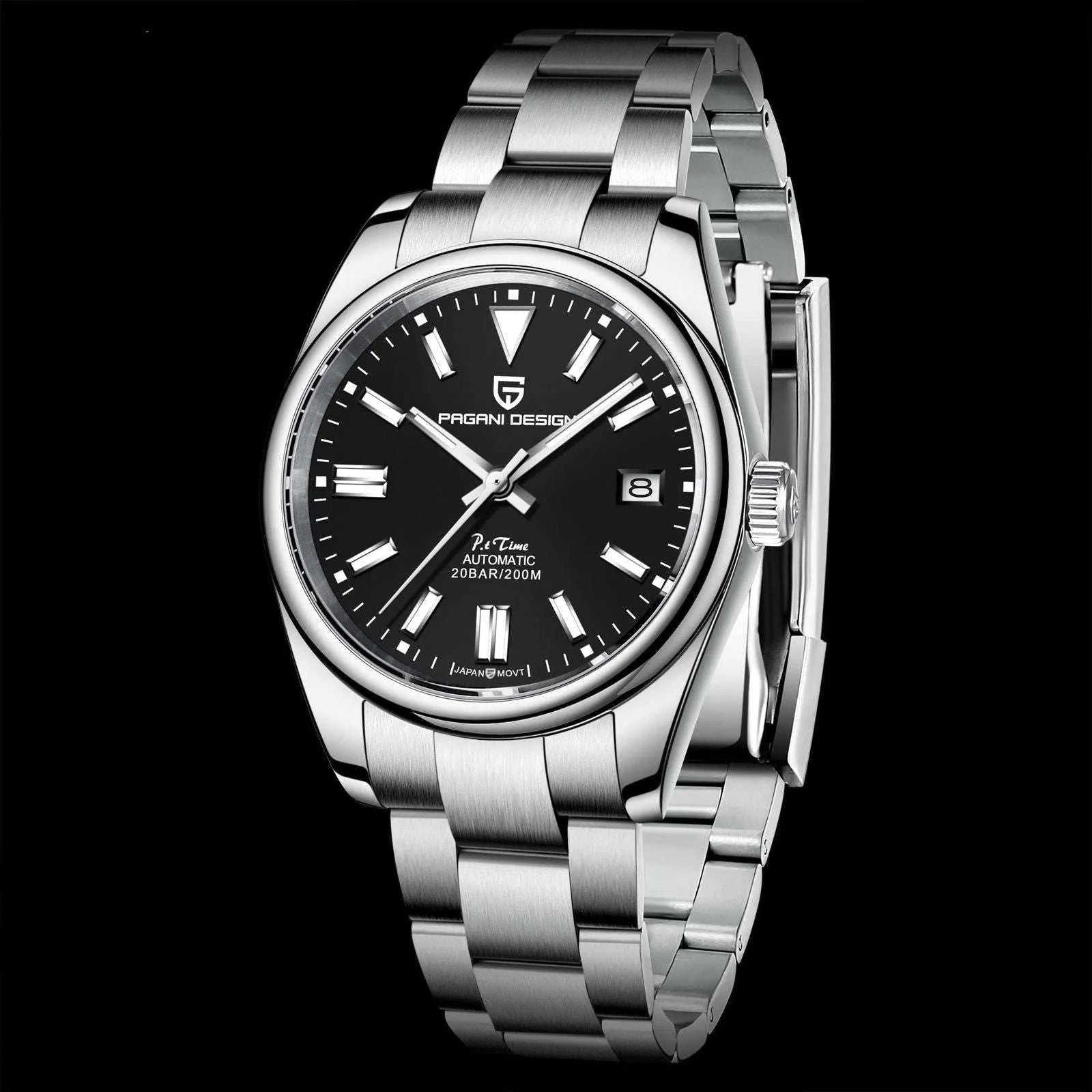 Pagani Design 39mm Automatic Stainless Steel Watch – Sapphire Crystal, NH35 Movement-Pagani Design-Viva Timepiece