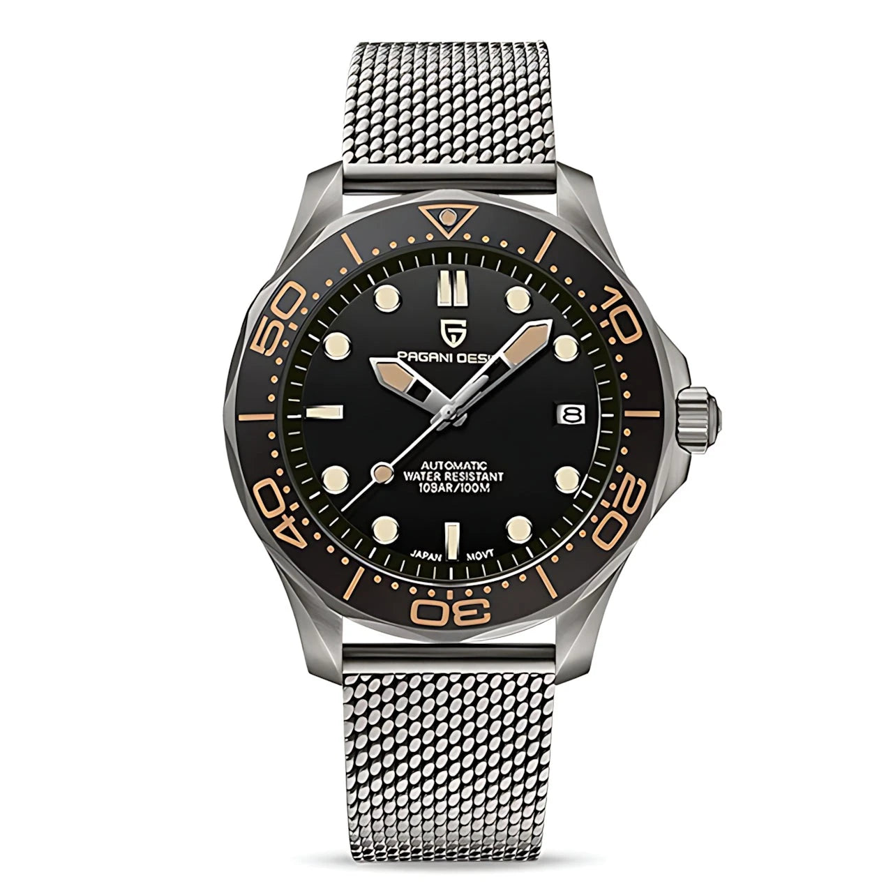 Pagani Design 007 Seamaster Diving Edition Homage Watches Mesh Steel Bracelet - Pagani Design | Viva Timepiece