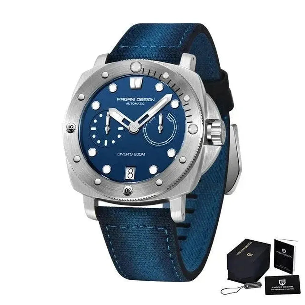 Pagani Design PD-1767 Automatic 41mm Diver Watch – Sapphire Crystal, 200M-Pagani Design-Viva Timepiece