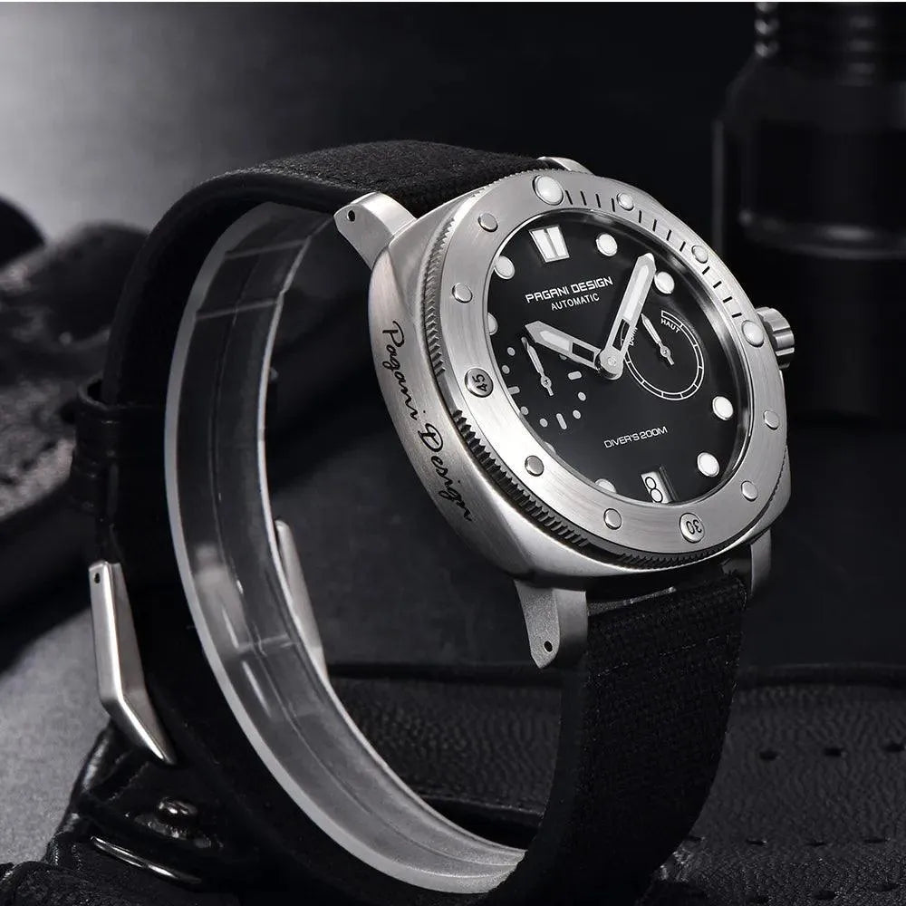 Pagani Design PD-1767 Automatic 41mm Diver Watch – Sapphire Crystal, 200M-Pagani Design-Viva Timepiece