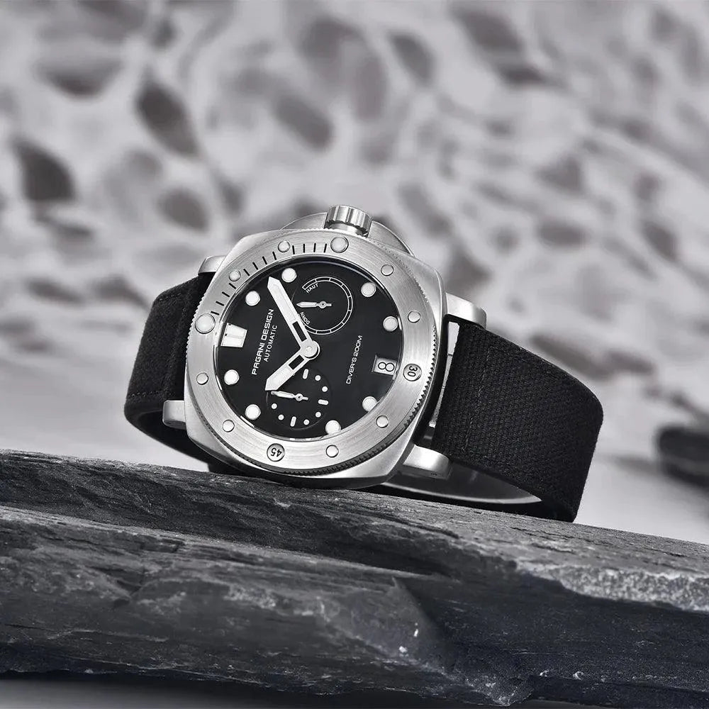 Pagani Design PD-1767 Automatic 41mm Diver Watch – Sapphire Crystal, 200M-Pagani Design-Viva Timepiece