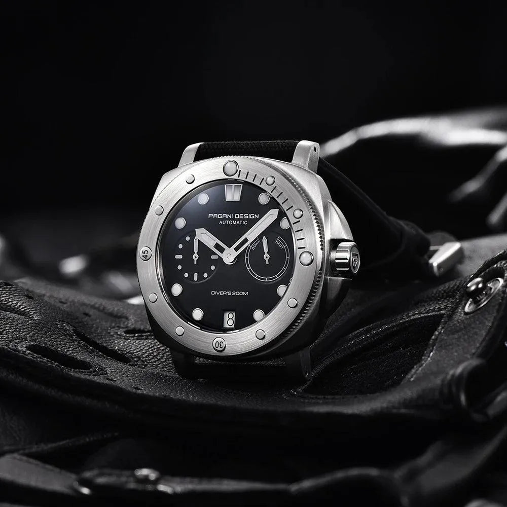 Pagani Design PD-1767 Automatic 41mm Diver Watch – Sapphire Crystal, 200M-Pagani Design-Viva Timepiece