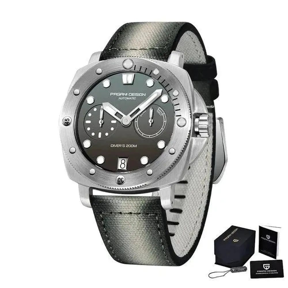 Pagani Design PD-1767 Automatic 41mm Diver Watch – Sapphire Crystal, 200M-Pagani Design-Viva Timepiece