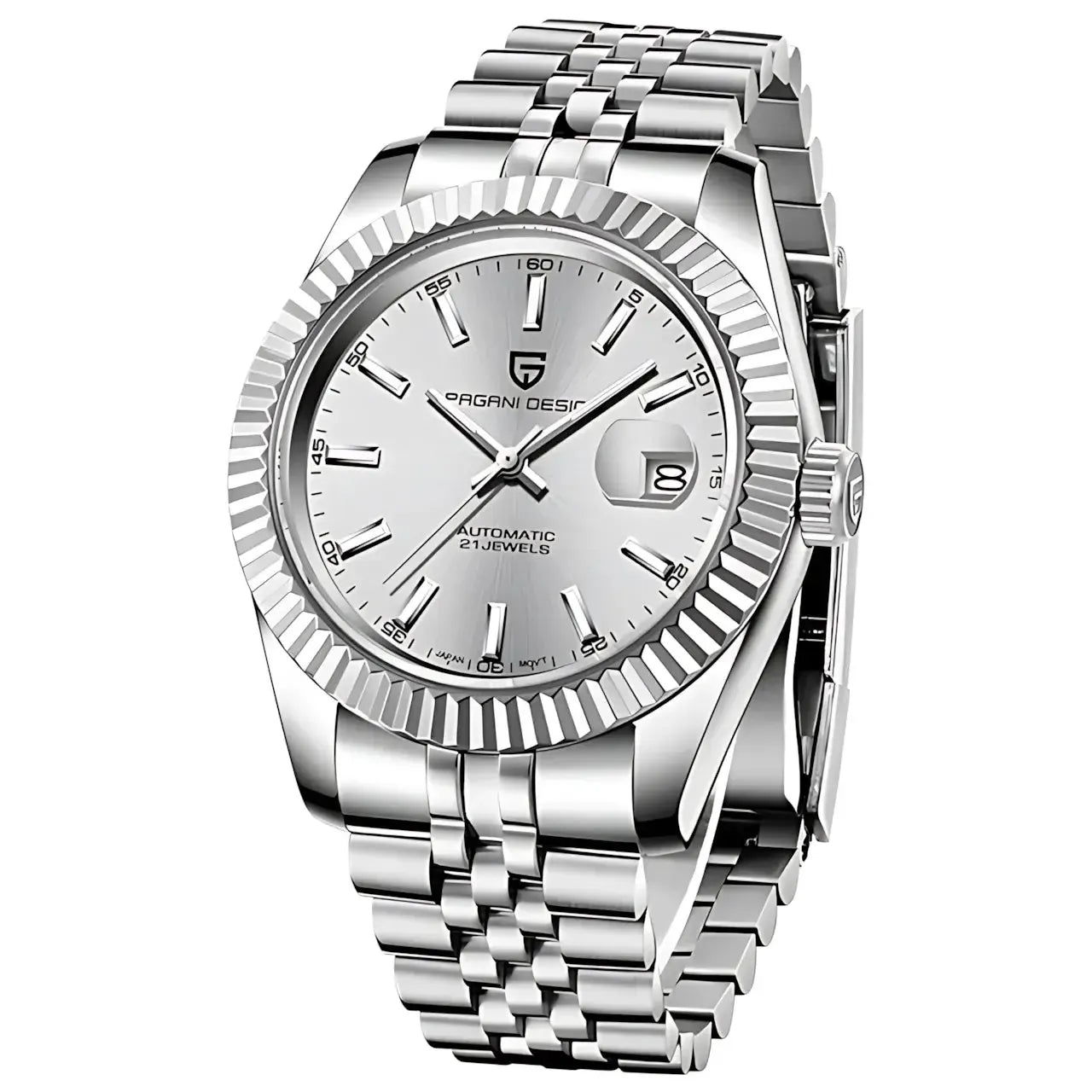 Pagani Design 42mm Automatic Classic Stainless Steel Watch – Sapphire Crystal, 100M WR-Pagani Design-Viva Timepiece