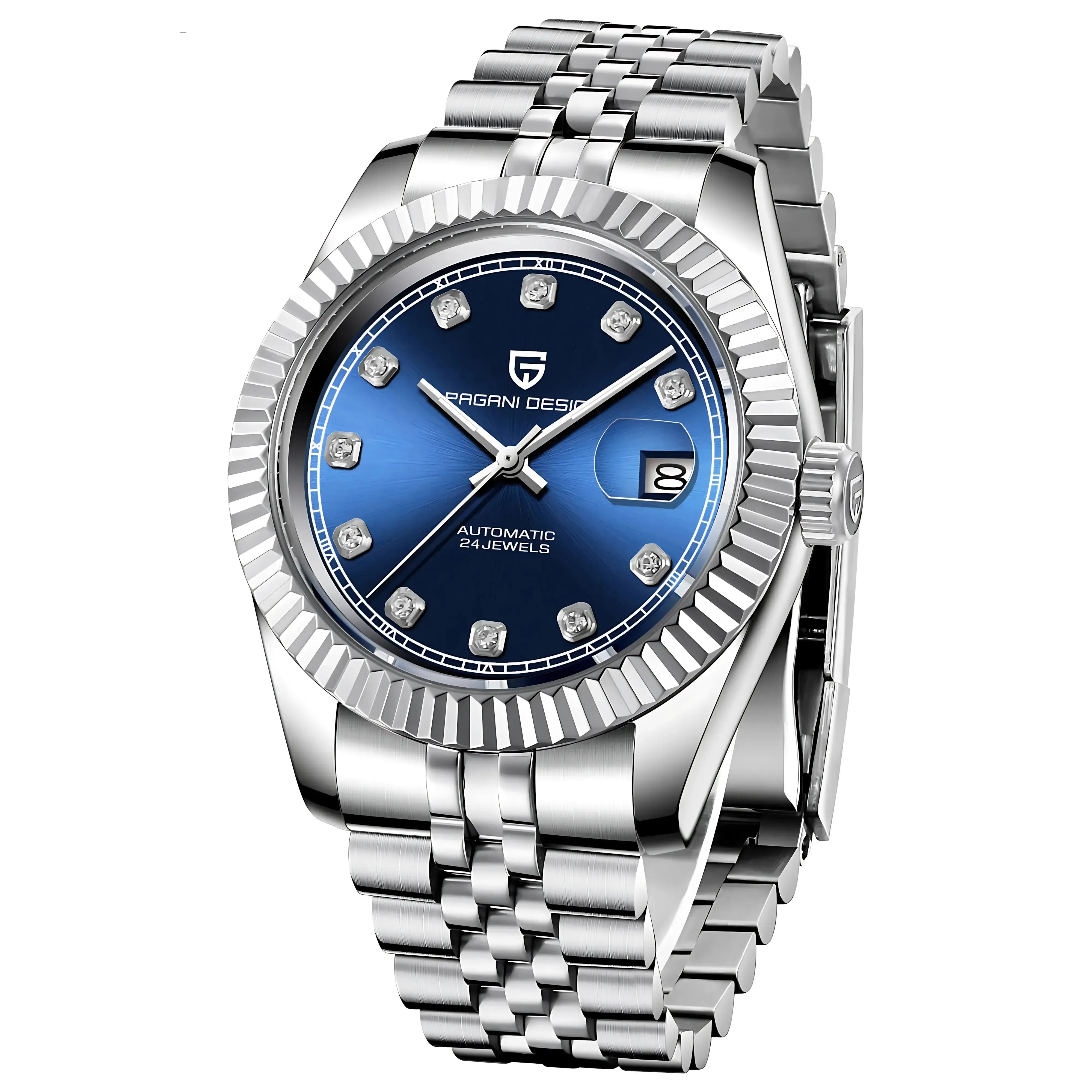 Pagani Design 42mm Automatic Classic Stainless Steel Watch – Sapphire Crystal, 100M WR-Pagani Design-Viva Timepiece