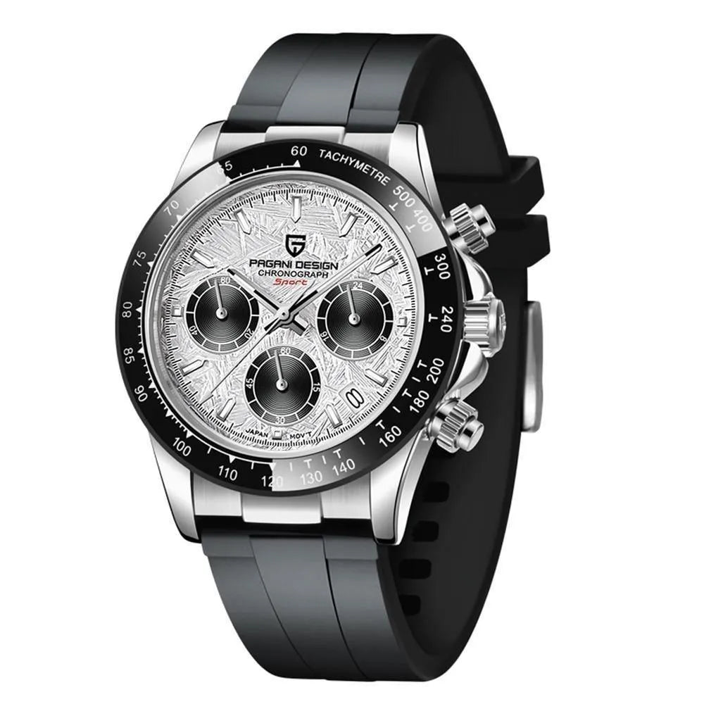 Pagani Design 40mm Automatic Sport Chronograph Watch – Ceramic Bezel, Sapphire Crystal-Pagani Design-Viva Timepiece