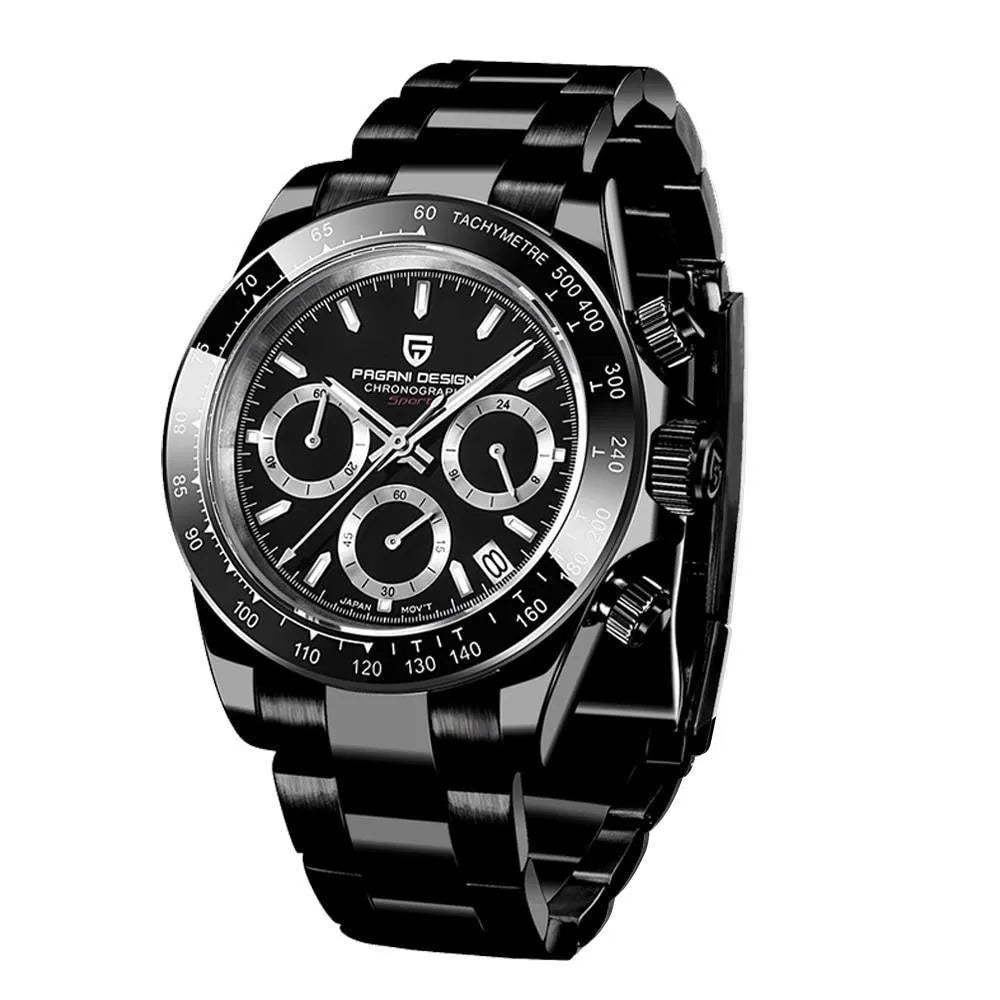 Pagani Design 40mm Automatic Sport Chronograph Watch – Ceramic Bezel, Sapphire Crystal-Pagani Design-Viva Timepiece