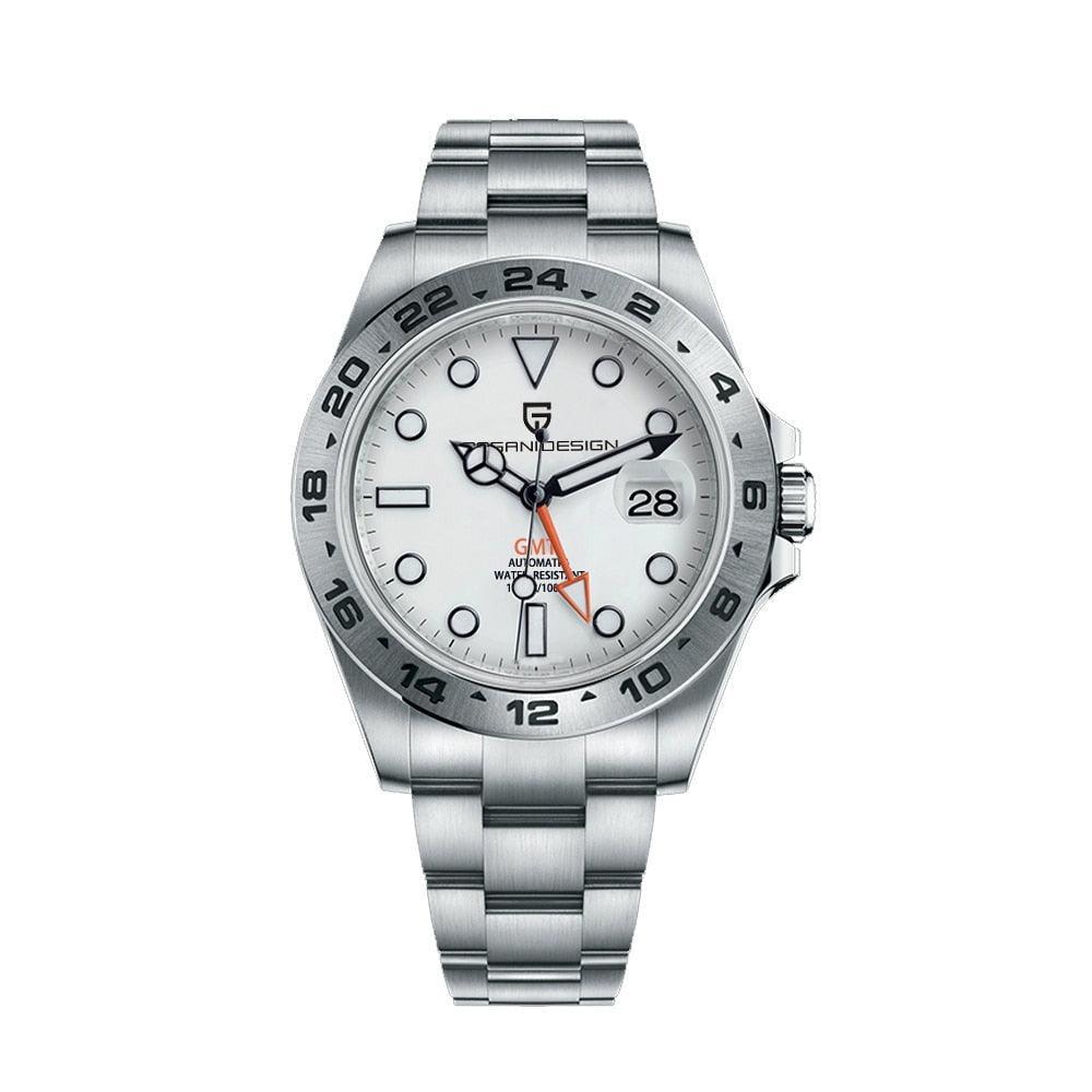 Pagani Design Explorer II GMT Homage Watches White - Pagani Design | Viva Timepiece