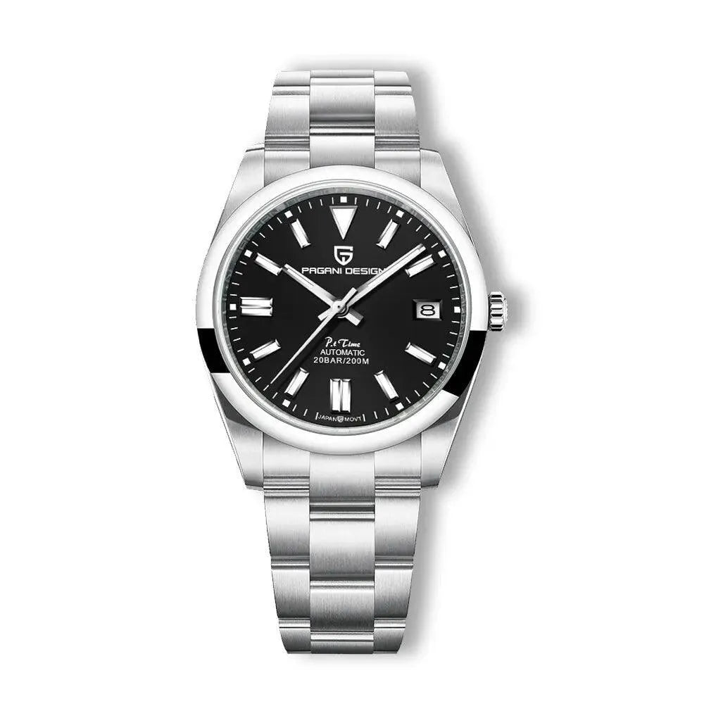 Pagani Design 39mm Automatic Stainless Steel Watch – Sapphire Crystal, NH35 Movement-Pagani Design-Viva Timepiece