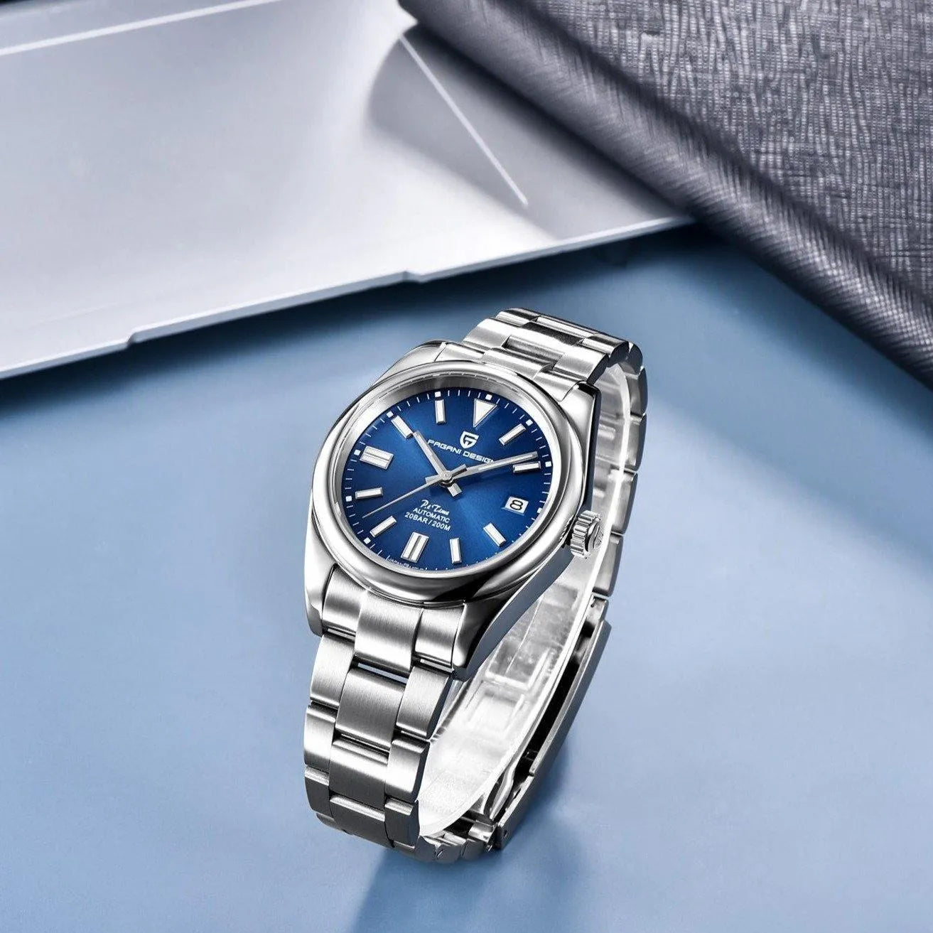 Pagani Design 39mm Automatic Stainless Steel Watch – Sapphire Crystal, NH35 Movement-Pagani Design-Viva Timepiece