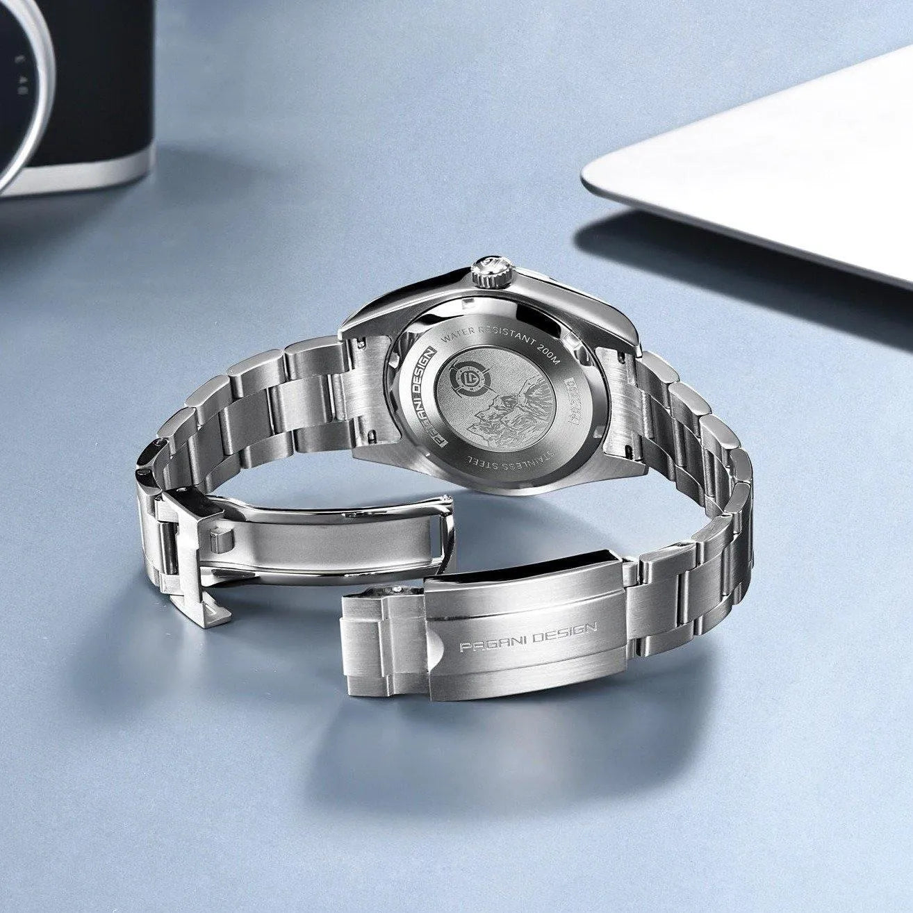 Pagani Design 39mm Automatic Stainless Steel Watch – Sapphire Crystal, NH35 Movement-Pagani Design-Viva Timepiece