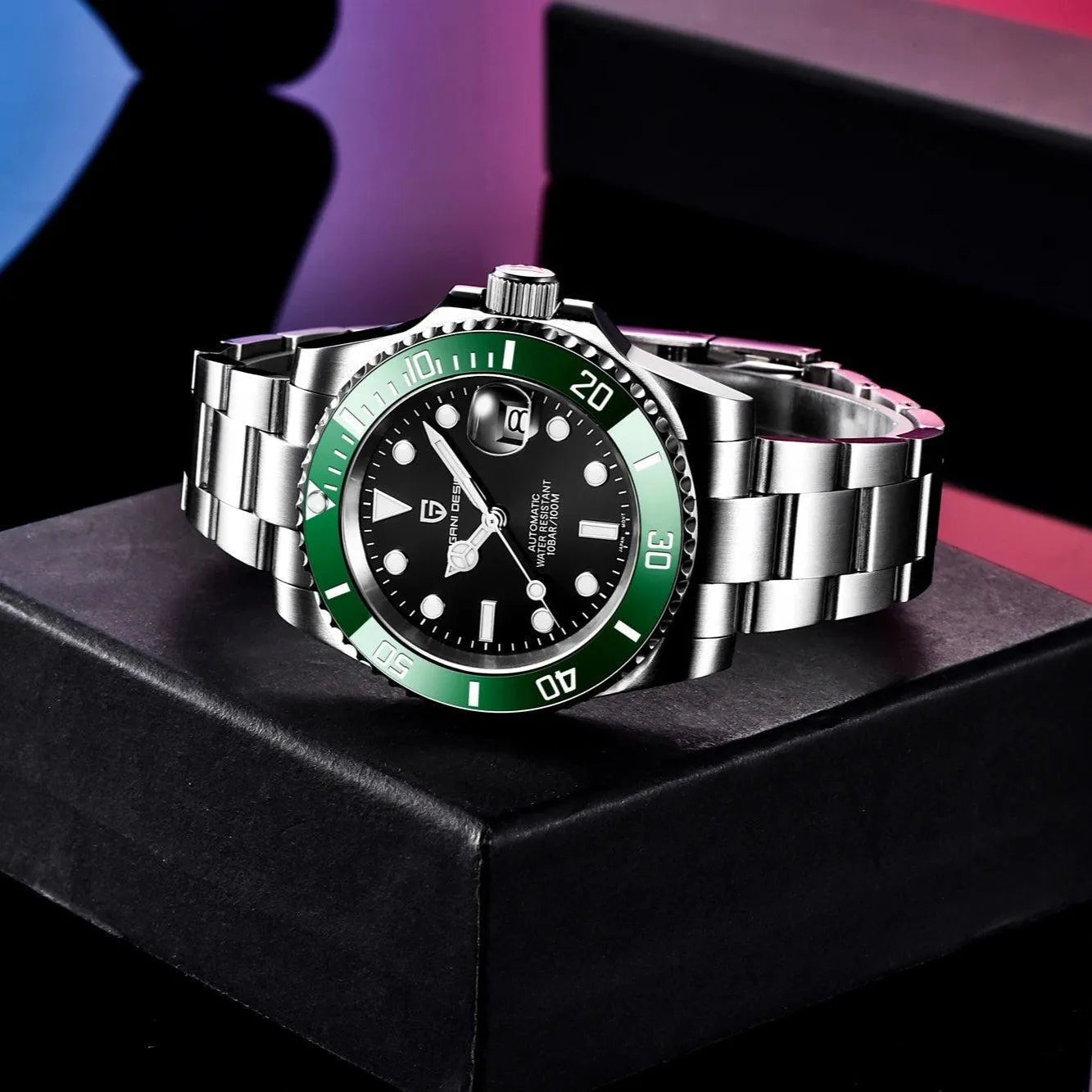 Pagani Design 40mm Automatic Diver Watch – Sapphire Crystal, Ceramic Bezel-Pagani Design-Viva Timepiece