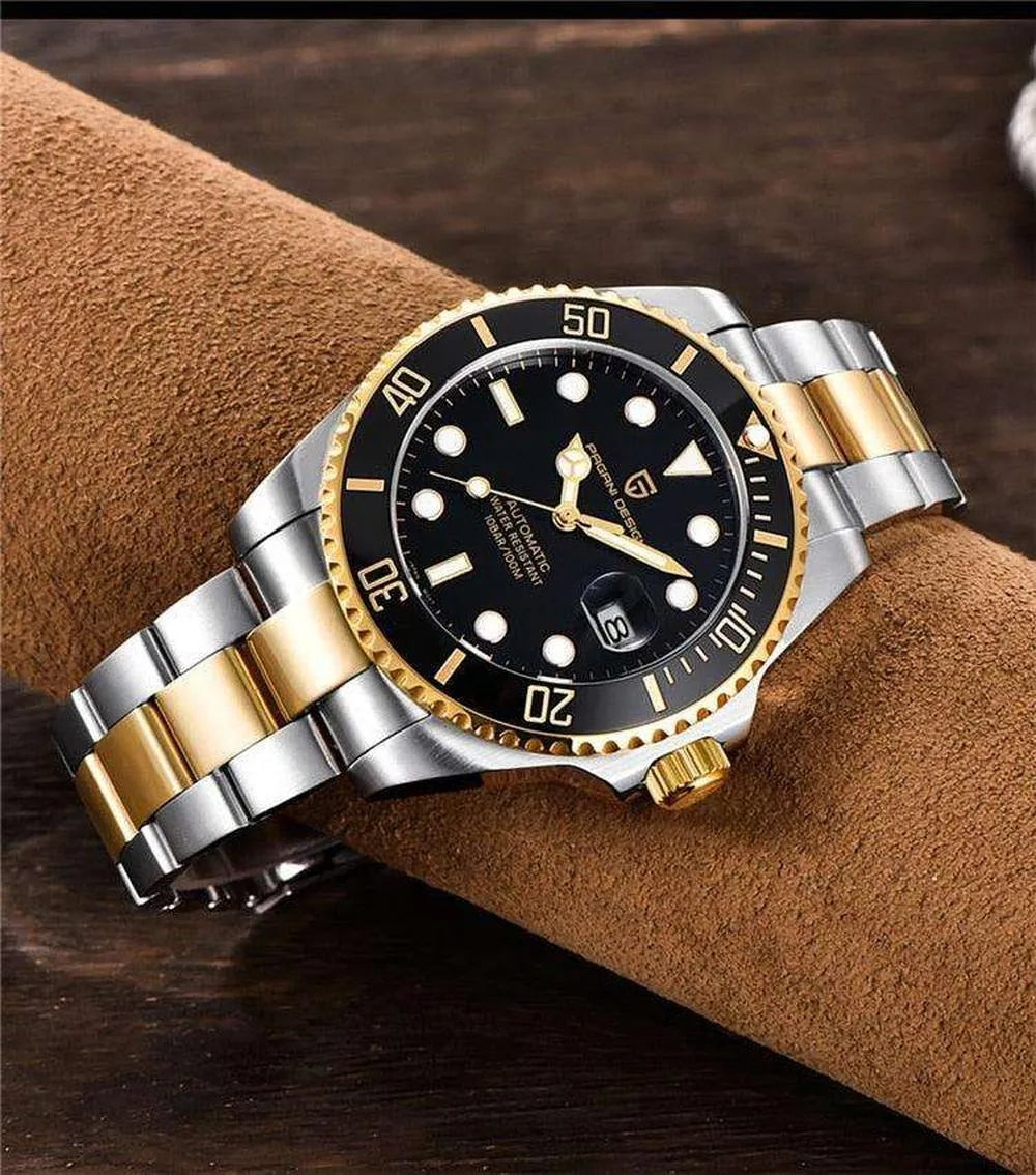 Pagani Design 43mm Automatic Diver – NH35A, Sapphire, Ceramic Bezel-Pagani Design-Viva Timepiece