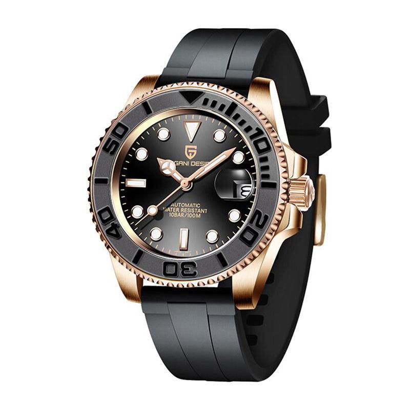 Pagani Design Yacht Master Homage Watches Rubber Rose Gold - Pagani Design | Viva Timepiece
